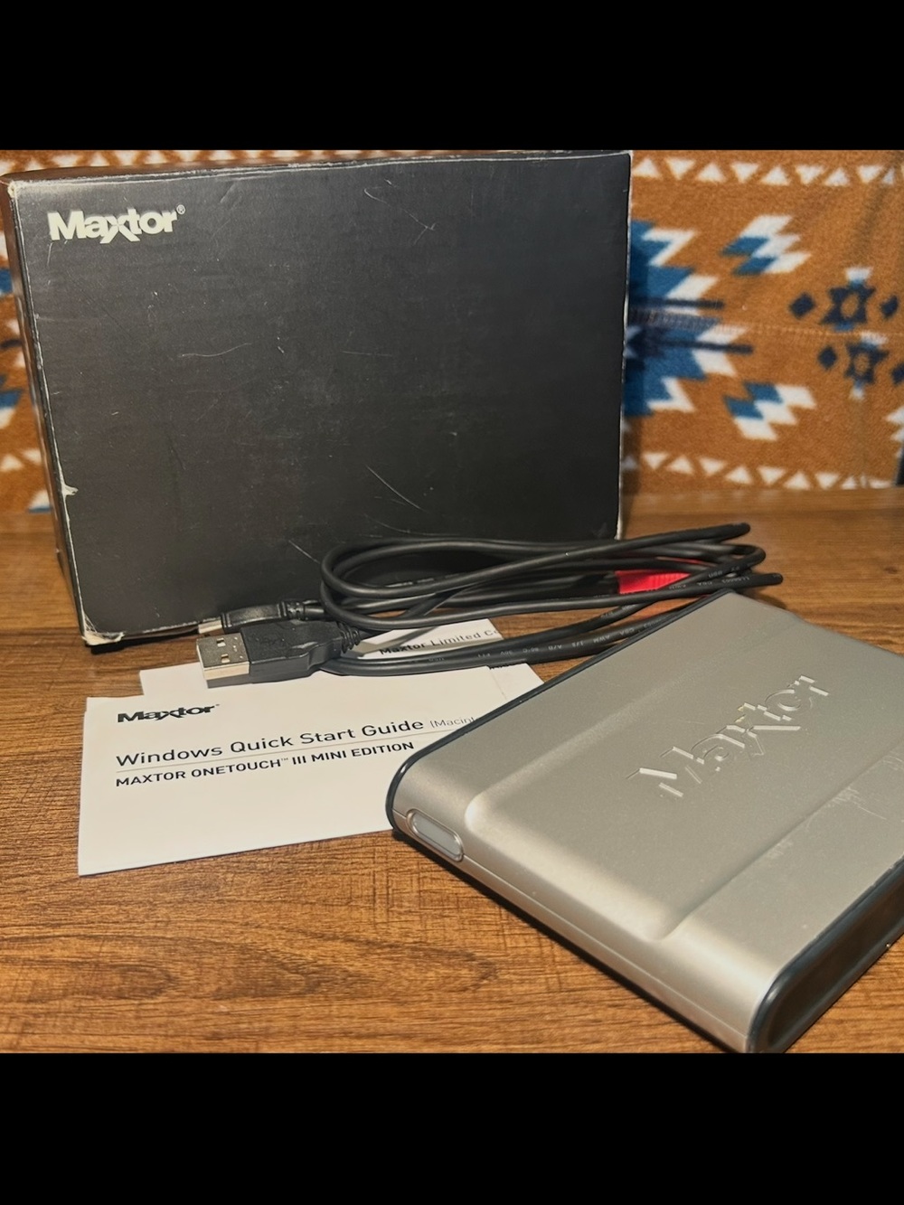 Maxtor OneTouch III Mini External Hard Drive, 120GB, USB Connection